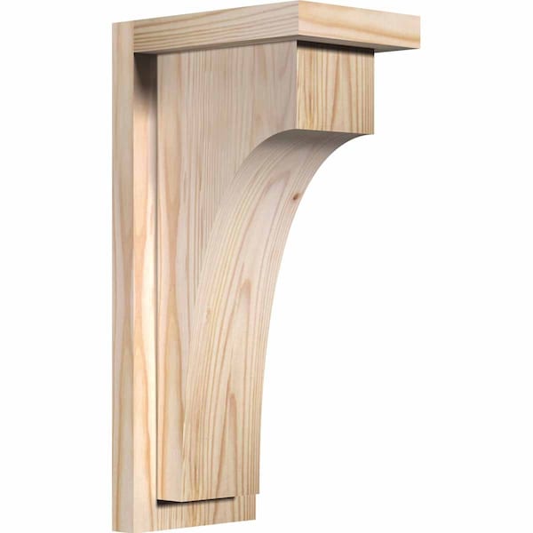 Ekena Millwork Huntington Smooth Corbel w/Backplate, Douglas Fir, 5 1/2"W x 8"D x 16"H COR06X08X16HUN01SDF - main